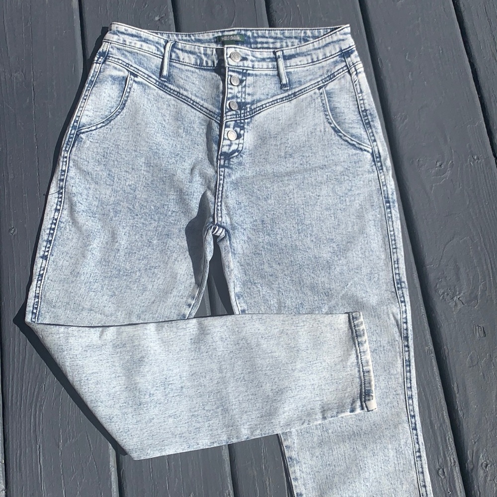 High Rise Button-Fly Jeans